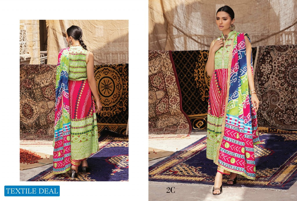 Alzohaib Monsoon Chunri Heritage Series Wholesale Branded Pakistani Suits