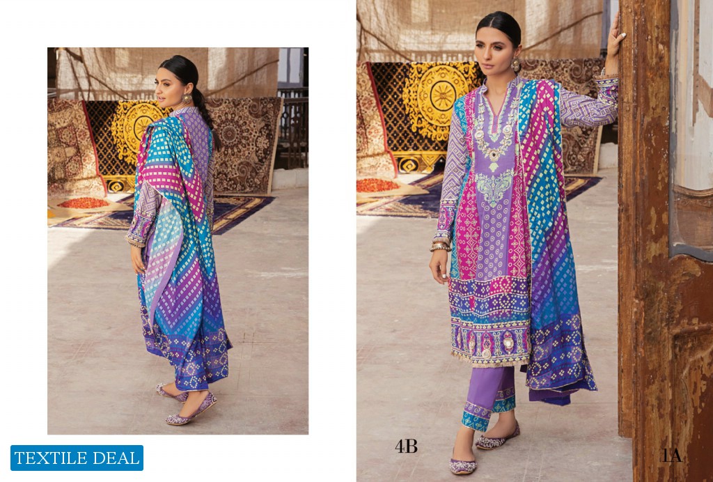 Alzohaib Monsoon Chunri Heritage Series Wholesale Branded Pakistani Suits