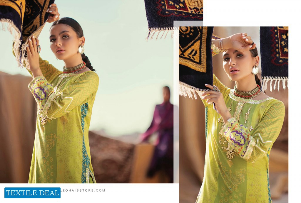 Alzohaib Monsoon Chunri Heritage Series Wholesale Branded Pakistani Suits