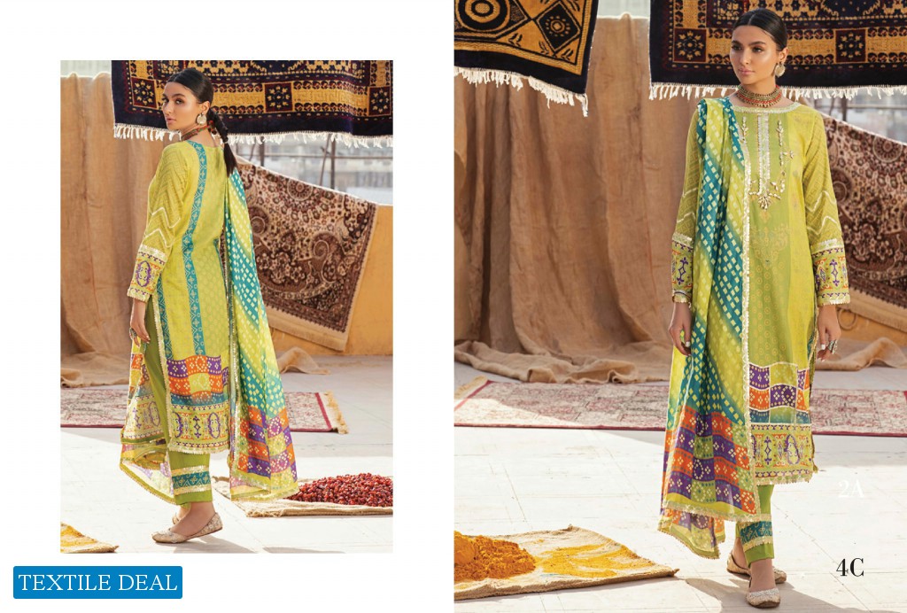 Alzohaib Monsoon Chunri Heritage Series Wholesale Branded Pakistani Suits