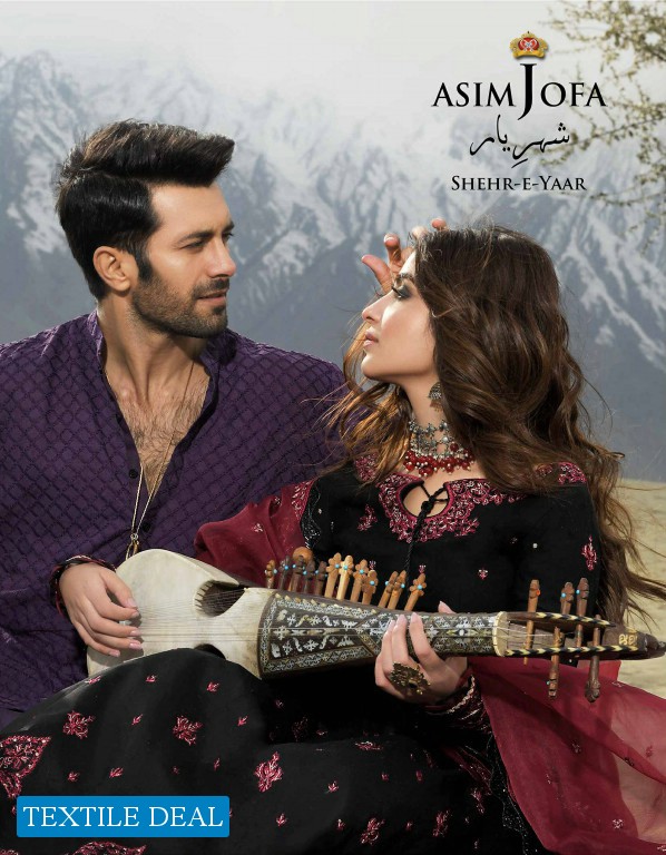 Asim Jofa Shehr R Yaar 2022 Wholesale Luxury Pakistani Dress