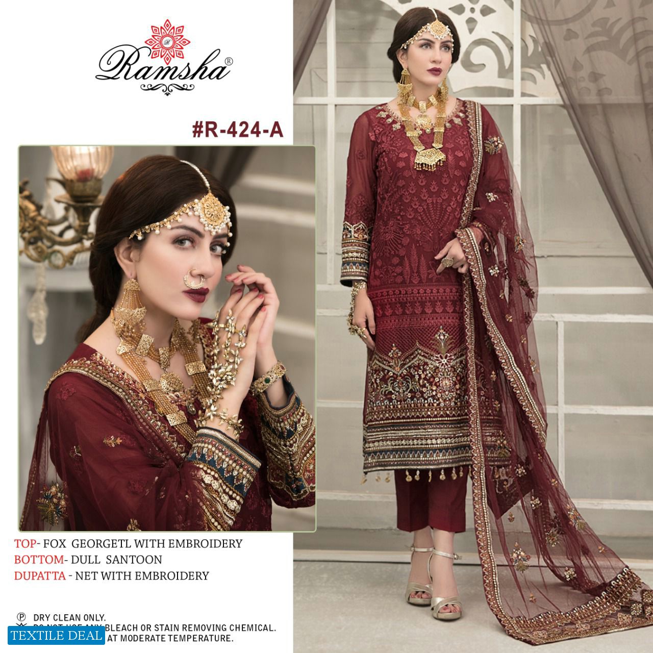 Ramsha R-424 Wholesale Pakistani Concept Dress