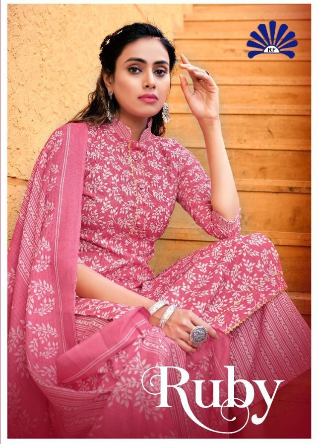 Radha Fab Ruby Wholesale Cotton Work Dress Material