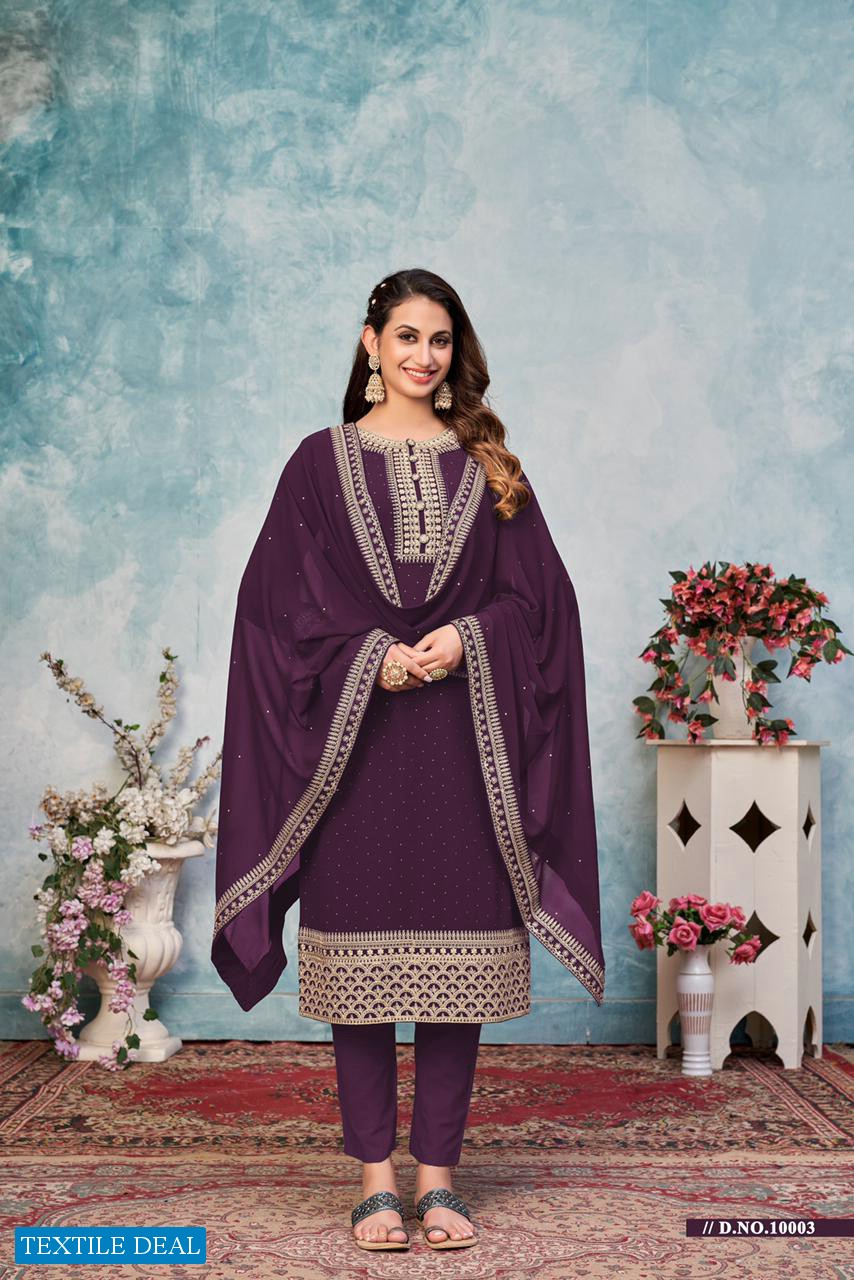 Anjubaa 10001 Series Wholesale Straight Long Salwar Kameez