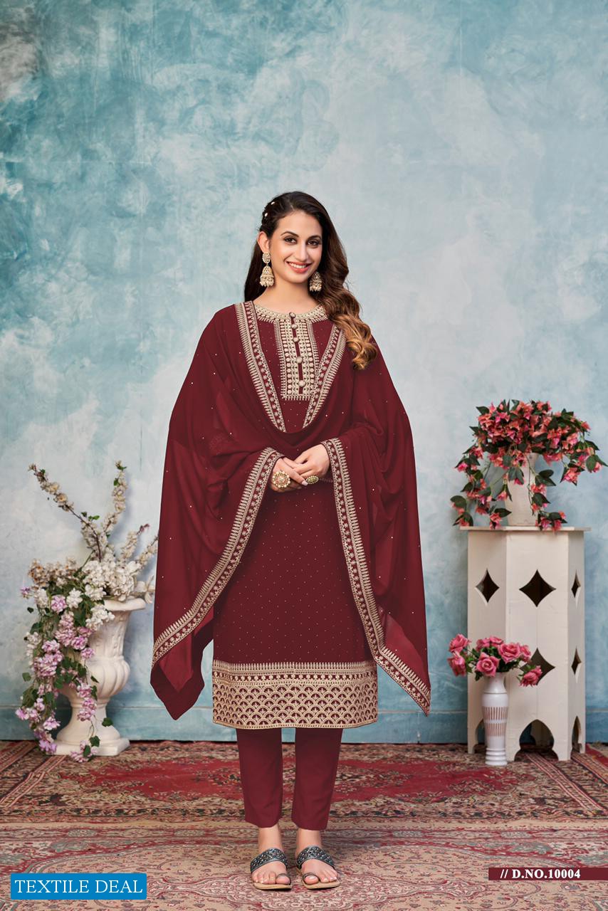 Anjubaa 10001 Series Wholesale Straight Long Salwar Kameez
