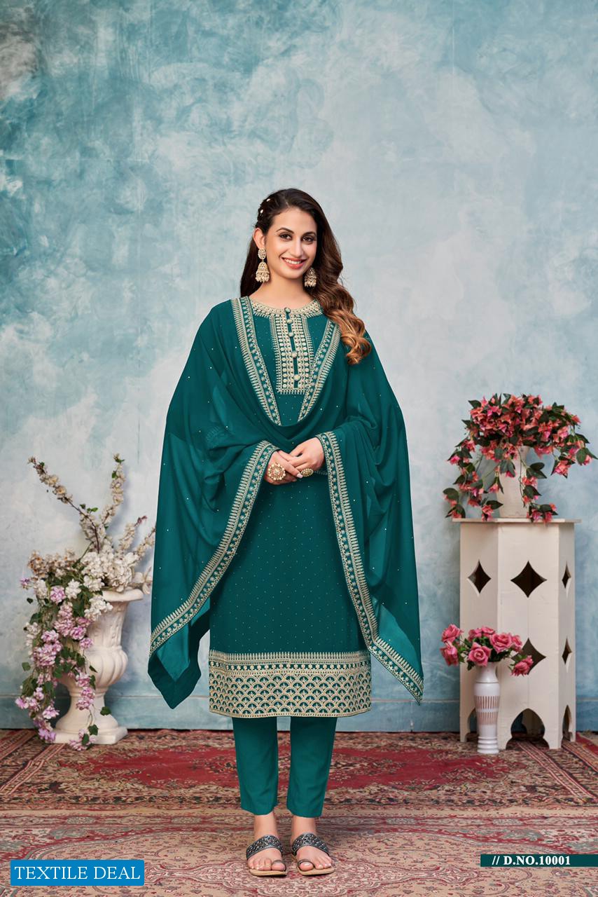 Anjubaa 10001 Series Wholesale Straight Long Salwar Kameez