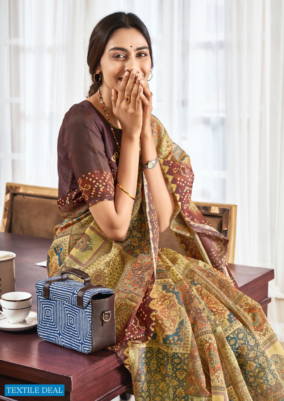 LT FASHIONS VIONA PURE CHANDERI SILK DIGITAL SAREE COLLECTION