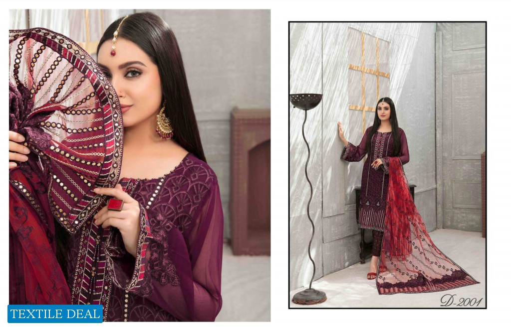 Tawakkal Saraab Wholesale Fancy Chiffon Fabrics Pakistani Dress
