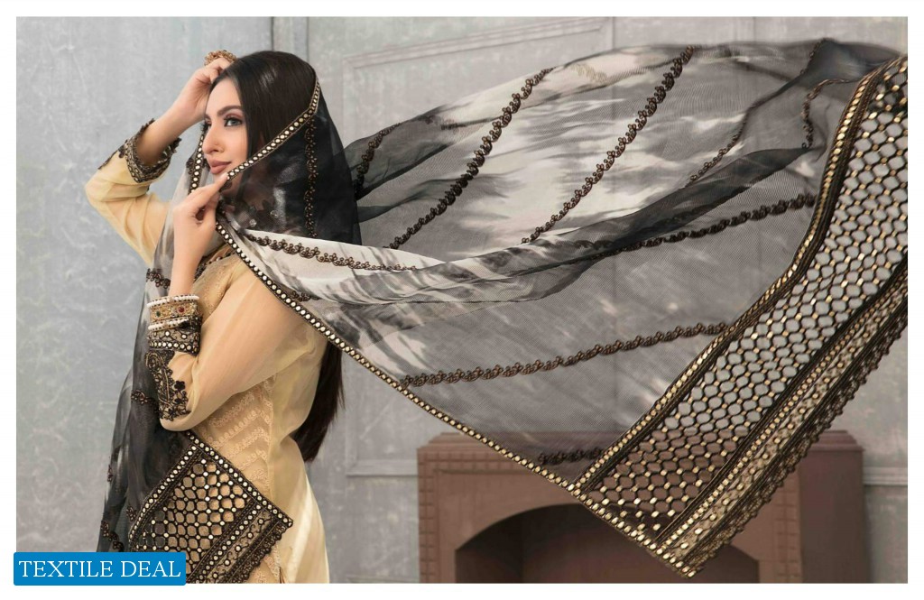 Tawakkal Saraab Wholesale Fancy Chiffon Fabrics Pakistani Dress