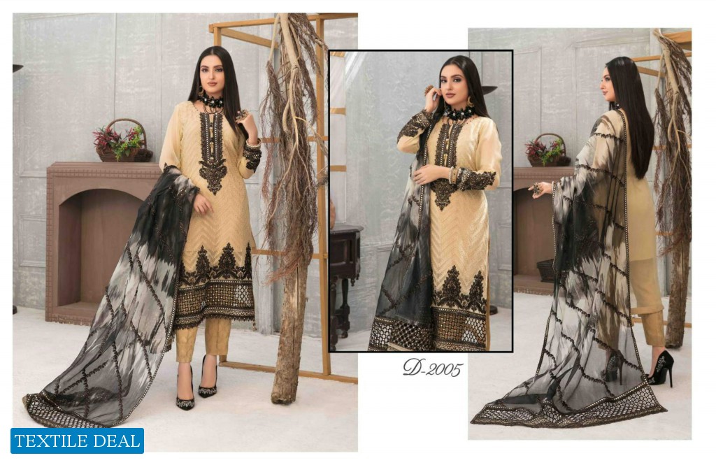 Tawakkal Saraab Wholesale Fancy Chiffon Fabrics Pakistani Dress