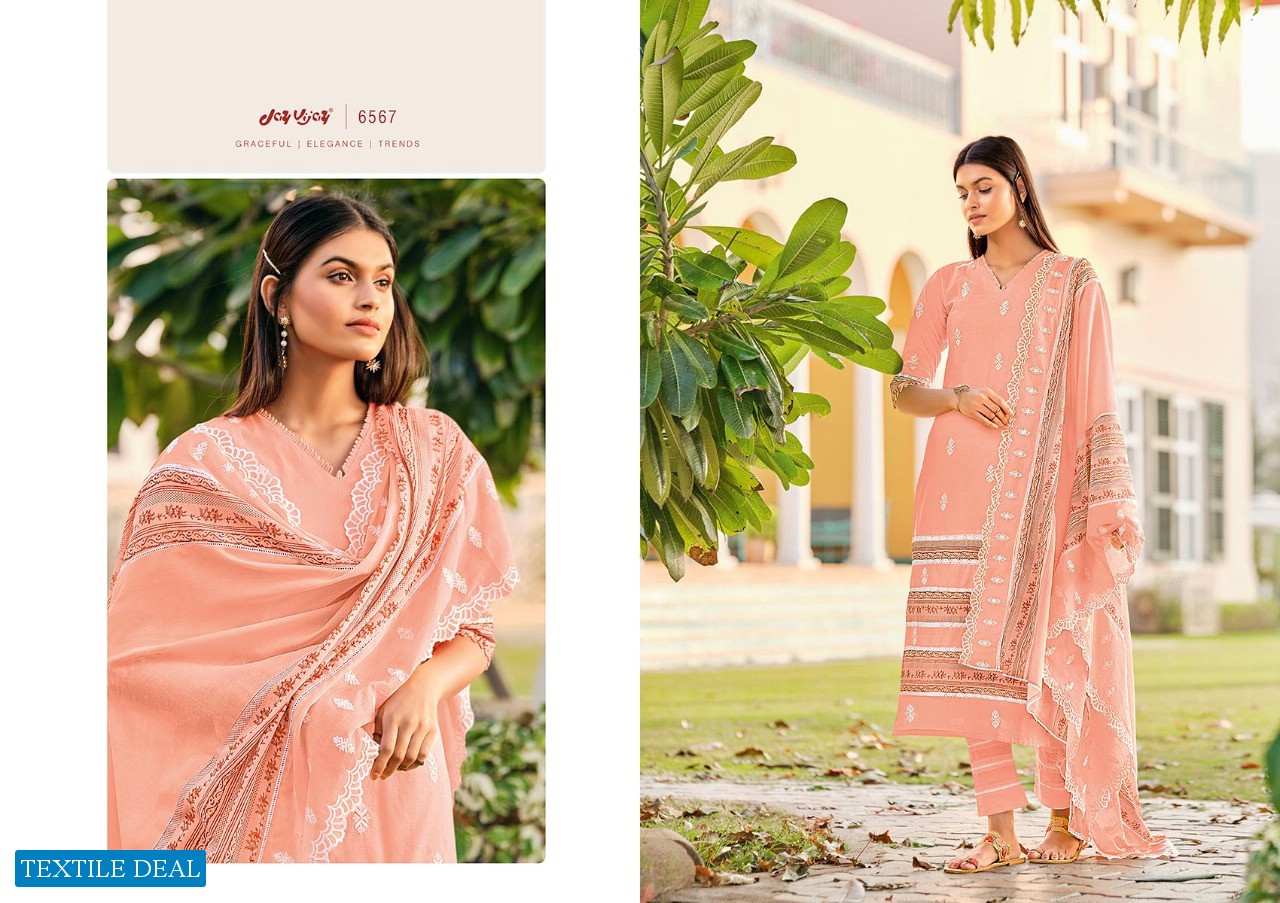 Jay VIjay Arrosa Wholesale Pure Cotton Work Salwar Kameez