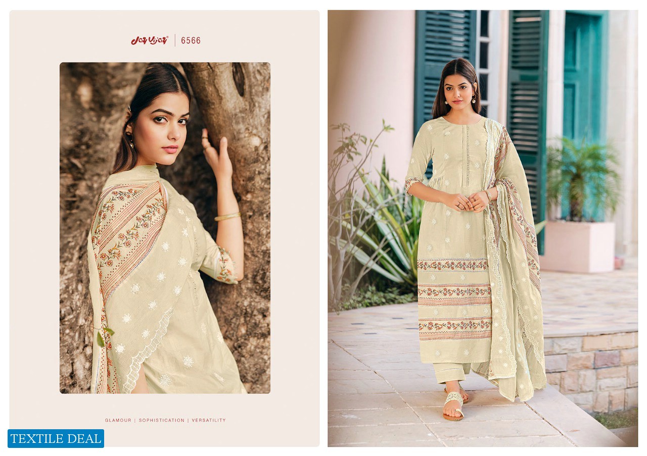 Jay VIjay Arrosa Wholesale Pure Cotton Work Salwar Kameez