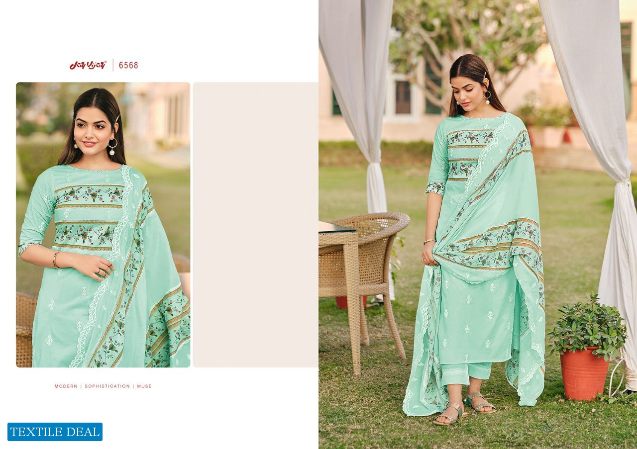 Jay VIjay Arrosa Wholesale Pure Cotton Work Salwar Kameez