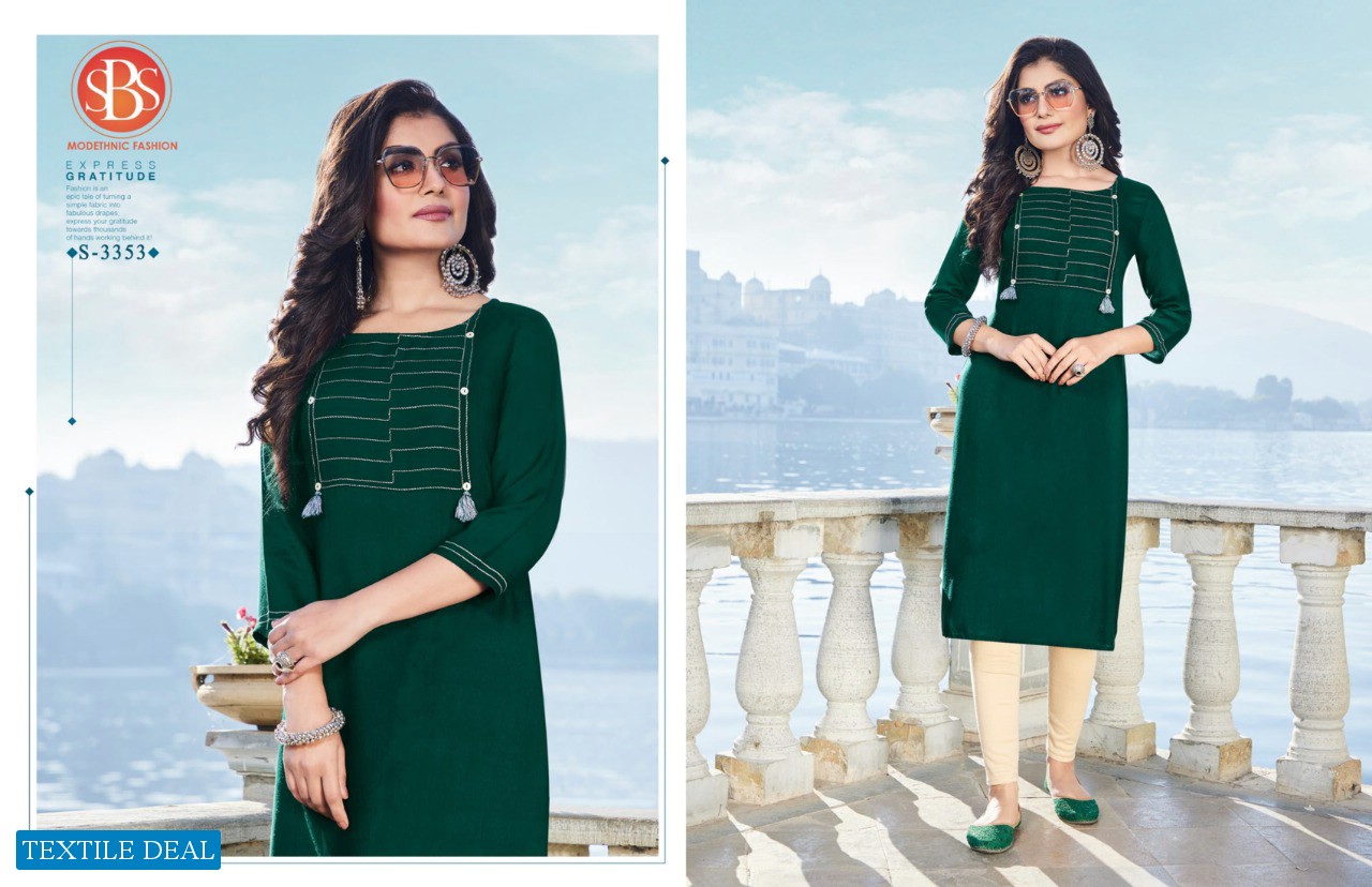 SBS Aarohi Vol-2 Wholesale Reyon Long Kurtis