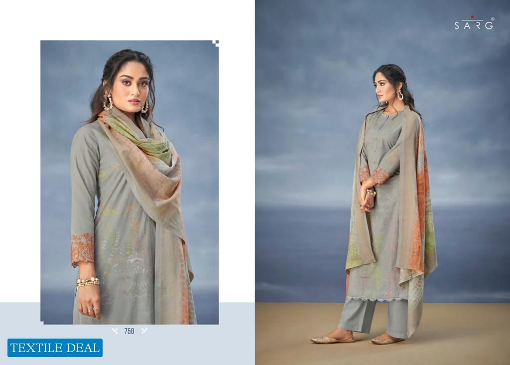 Sarg Nishka Wholesale Pure Italian Cotton Dress Material