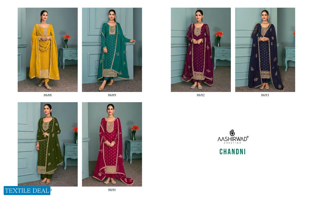 Aashirwad Chandni Wholesale Designer Straight Long salwar Kameez