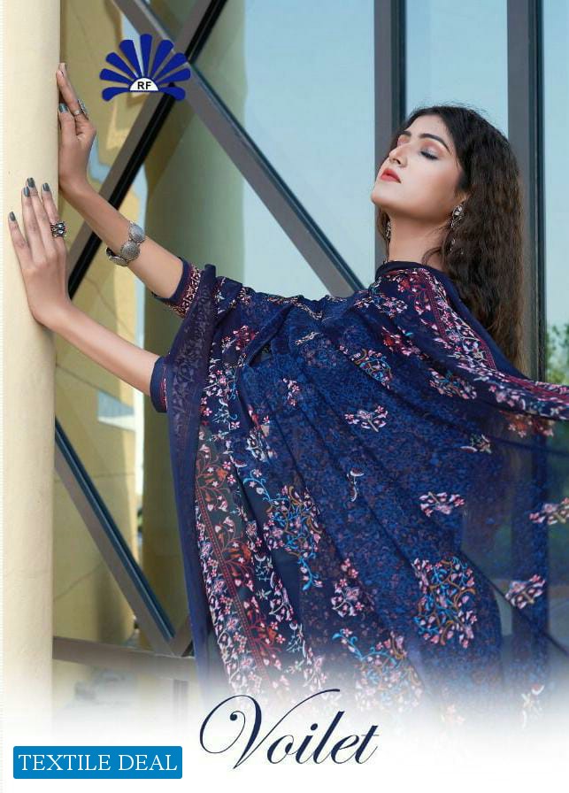 Radha Fab Voilet Wholesale Cambric Cotton Dress Material