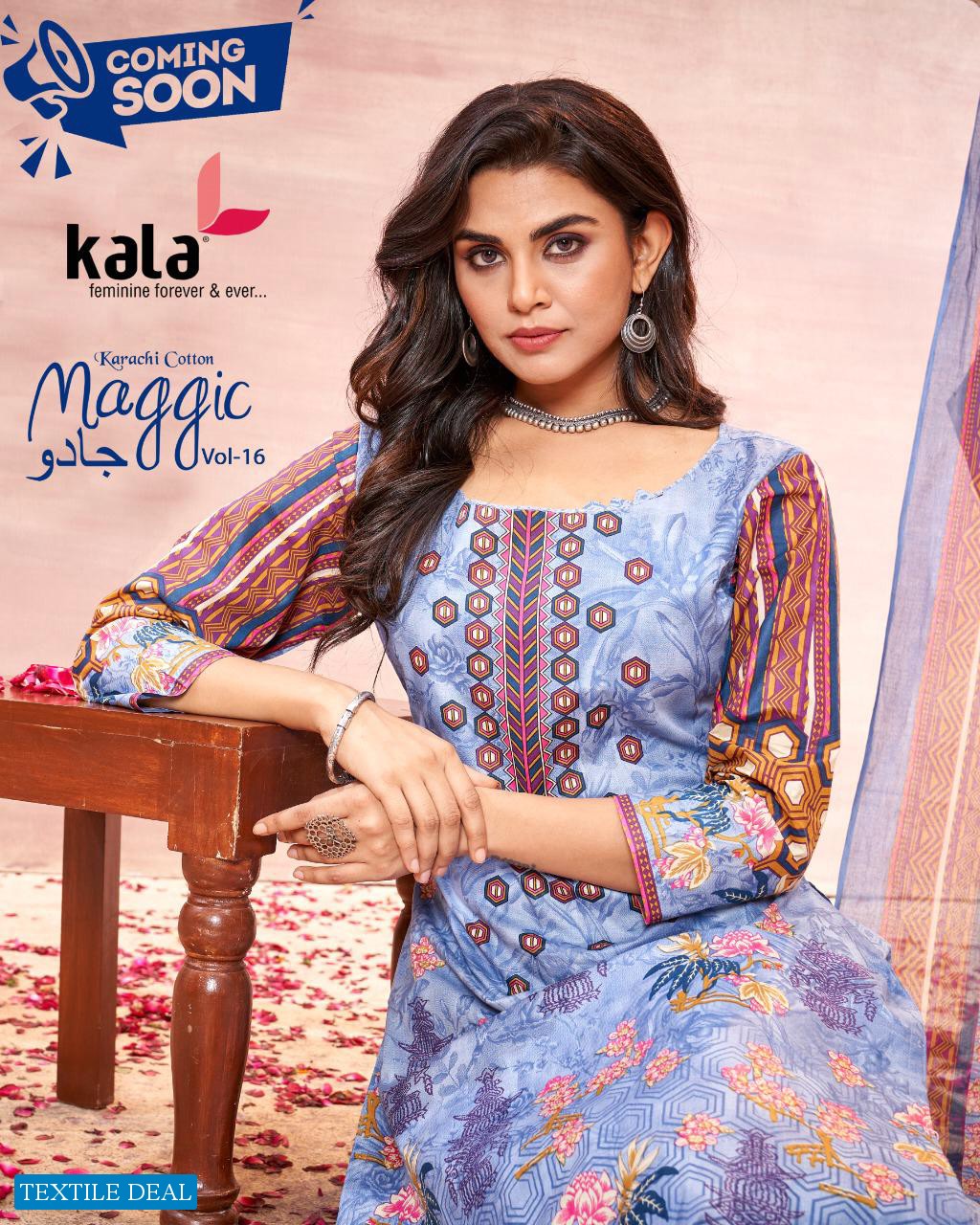 Kala Maggic Karachi Cotton Vol-16 Wholesale Karachi Cotton Dress Material