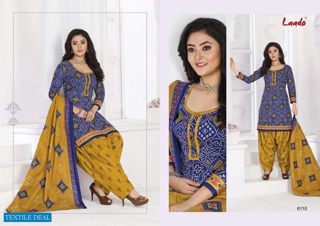 Laado Print Vol-61 Wholesale Pure Cotton Fabrics Dress Material