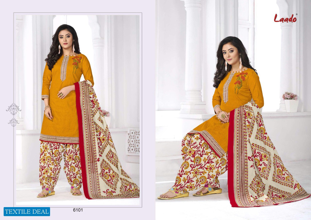 Laado Print Vol-61 Wholesale Pure Cotton Fabrics Dress Material