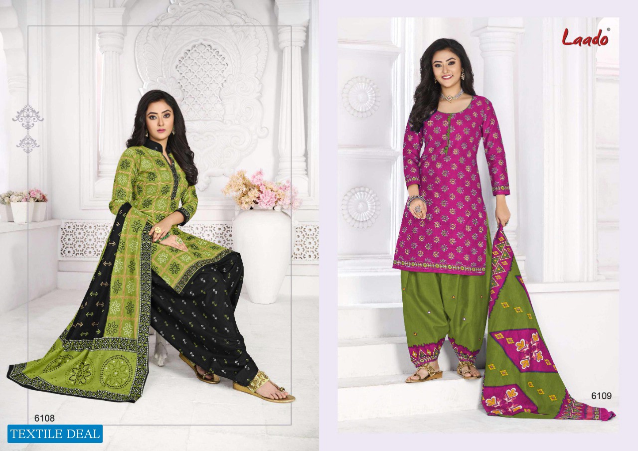 Laado Print Vol-61 Wholesale Pure Cotton Fabrics Dress Material