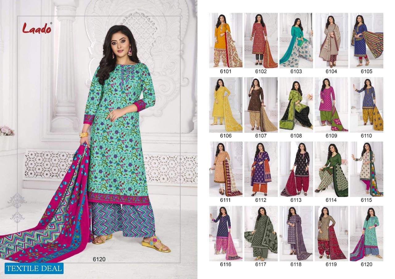 Laado Print Vol-61 Wholesale Pure Cotton Fabrics Dress Material