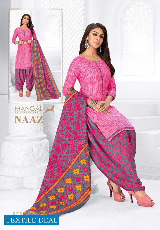 Mangal Shree Naaz Patiyala Vol-2 Wholesale Pure Cotton Printed Dress Material