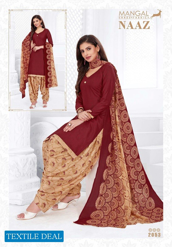 Mangal Shree Naaz Patiyala Vol-2 Wholesale Pure Cotton Printed Dress Material