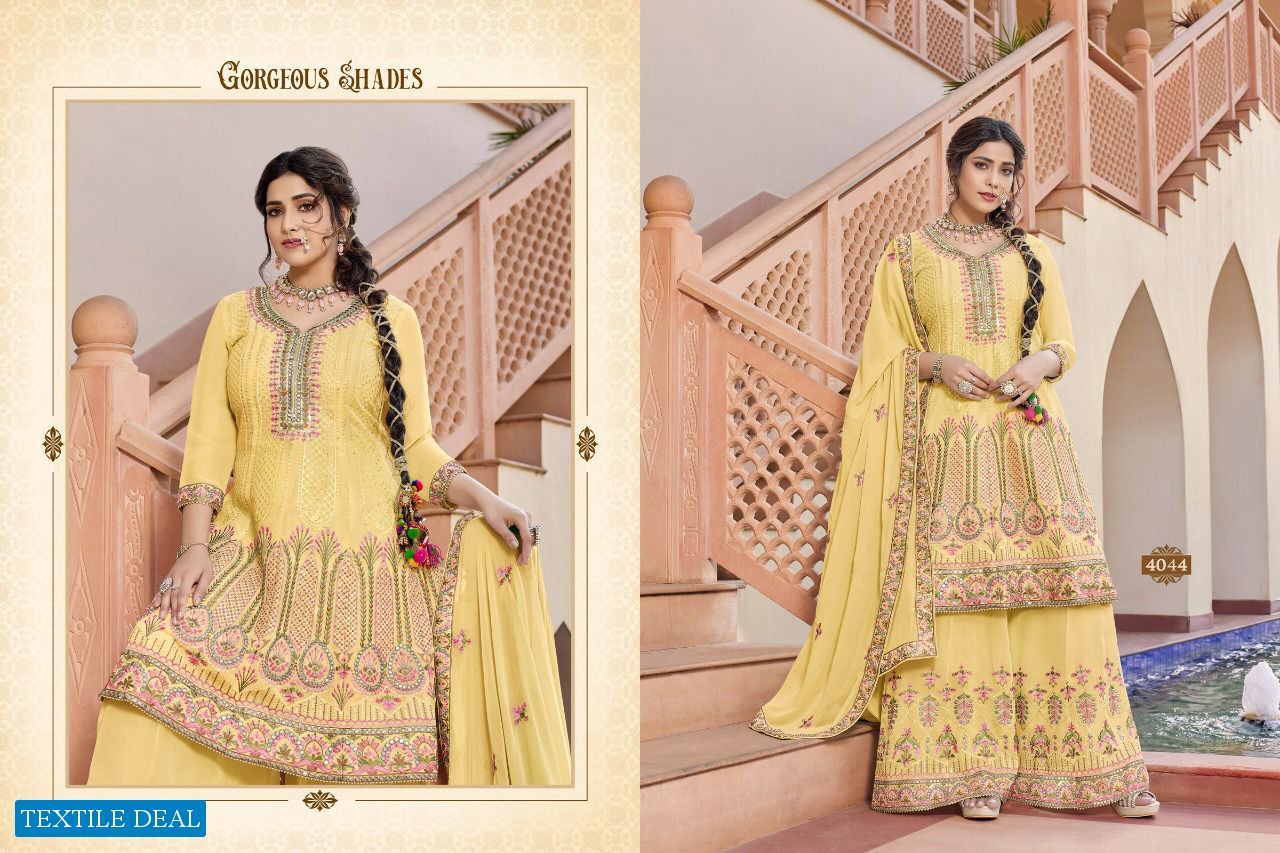 A M Creation Saara Vol-77 Wholesale Designer Sharara Salwar Kameez