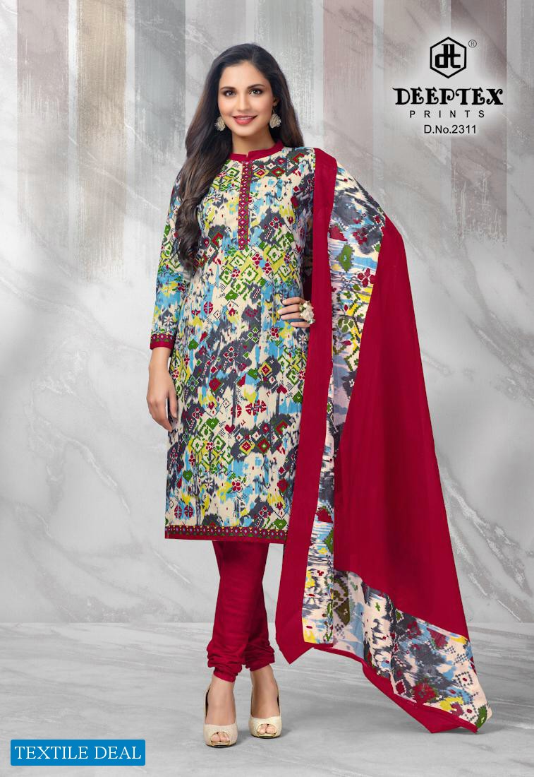 Deeptex Chief Guest Vol-23 Wholesale Pure Cotton Fabrics Dress Material