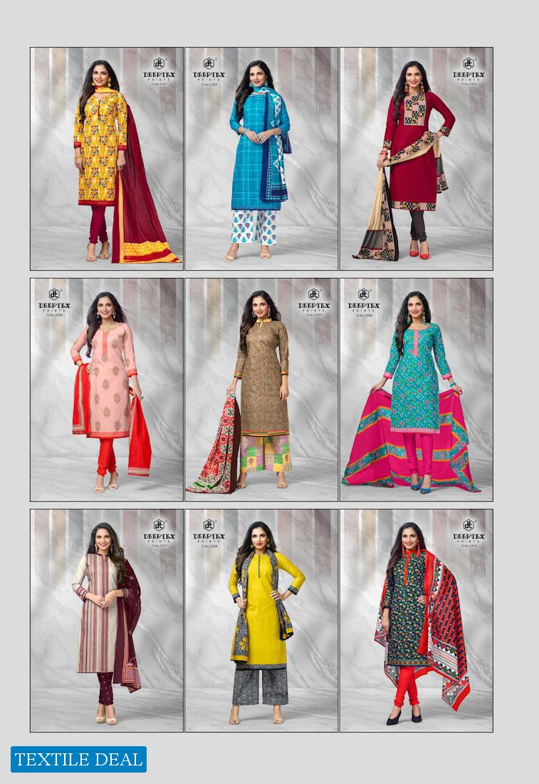 Deeptex Chief Guest Vol-23 Wholesale Pure Cotton Fabrics Dress Material