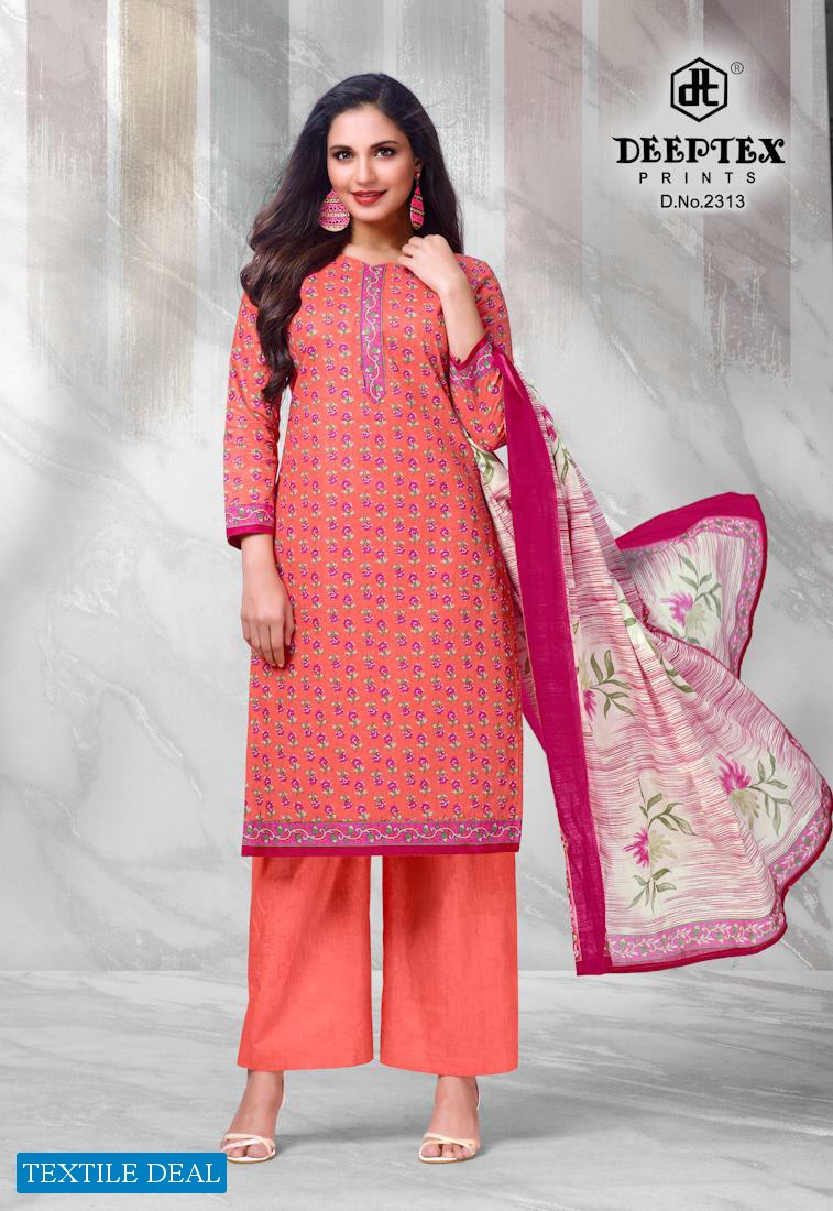 Deeptex Chief Guest Vol-23 Wholesale Pure Cotton Fabrics Dress Material