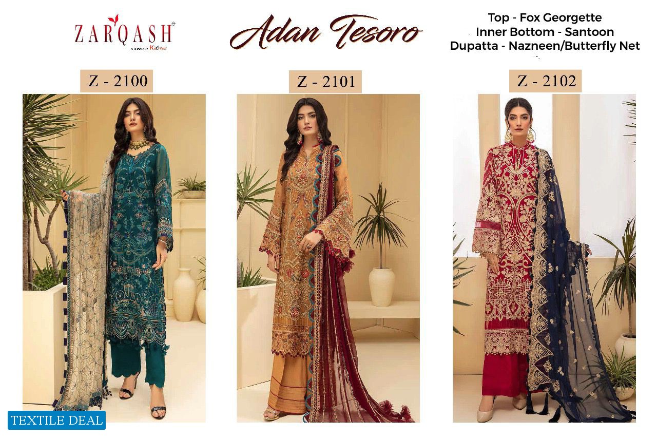 Zarqash Adan Tesoro Wholesale Pakistani Concept Dress
