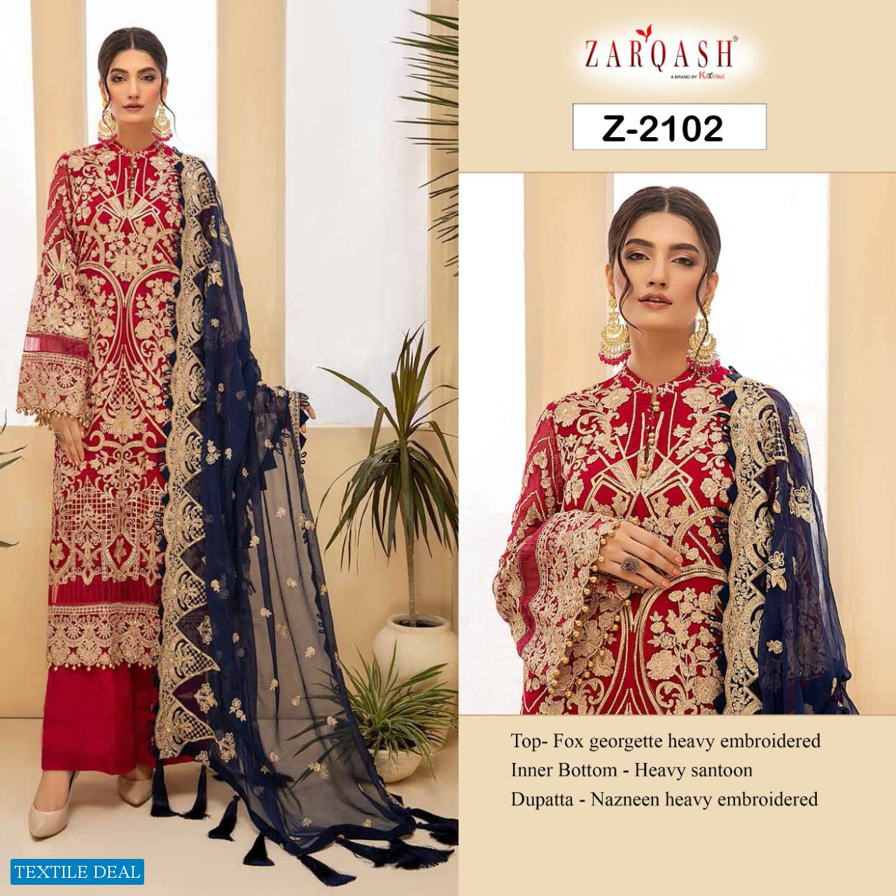 Zarqash Adan Tesoro Wholesale Pakistani Concept Dress