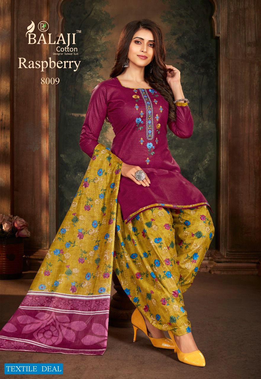 Balaji Rasberry Vol-8 Wholesale Pure Cotton Dress Material