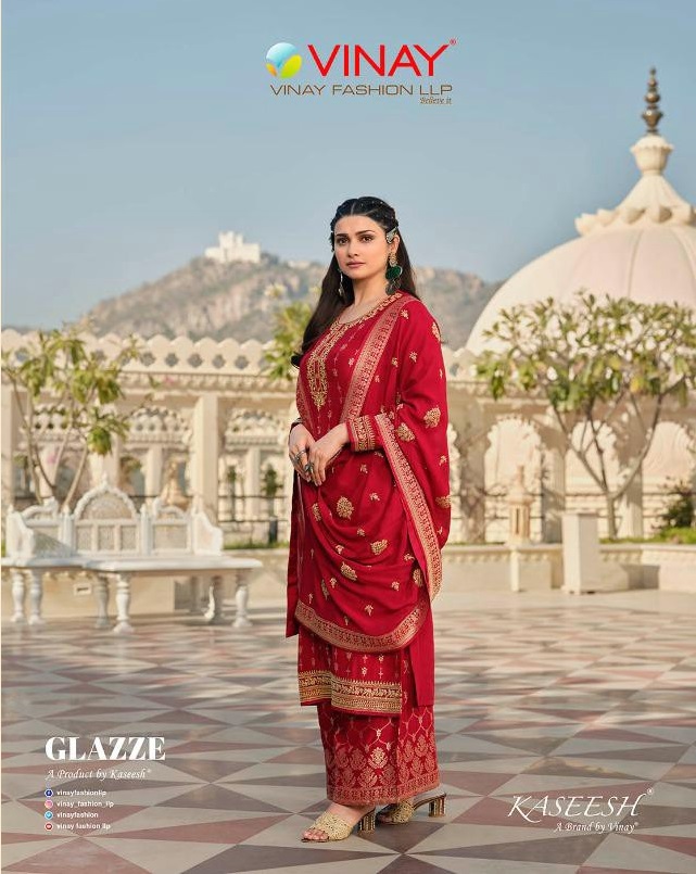 Vinay Kasheesh Glazze Wholesale Festive Indian Salwar Suits