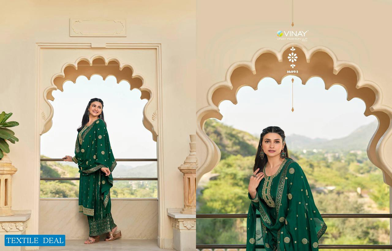 Vinay Kasheesh Glazze Wholesale Festive Indian Salwar Suits