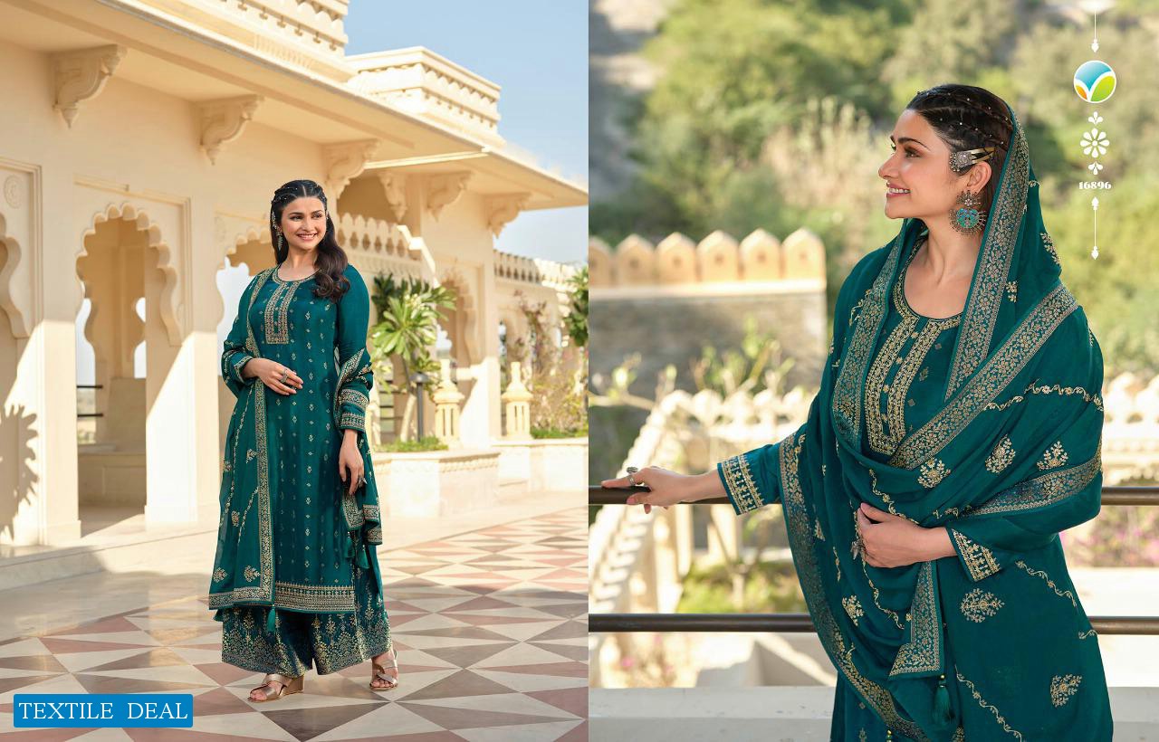 Vinay Kasheesh Glazze Wholesale Festive Indian Salwar Suits