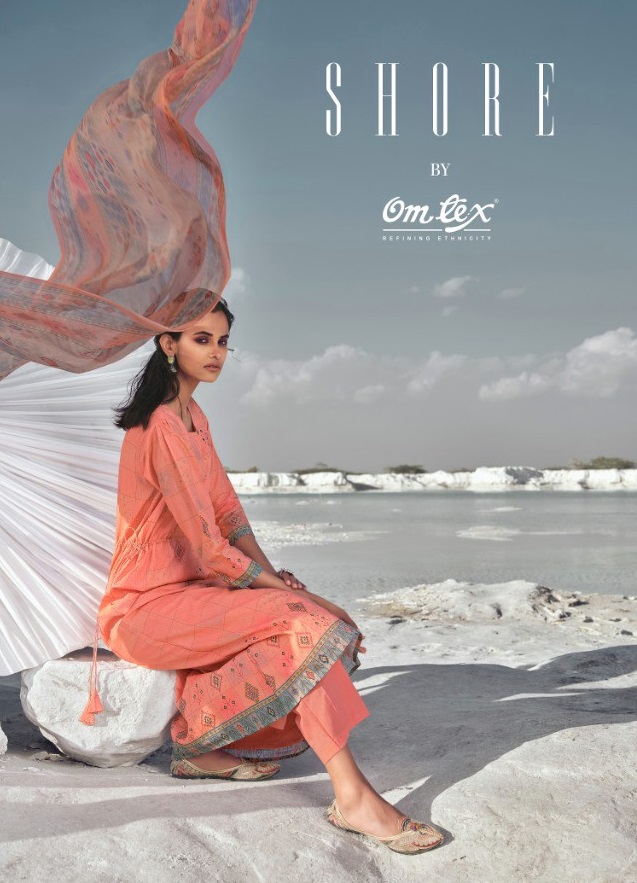 Omtex Shore Wholesale Lawn Cotton Handwork Salwar Suits