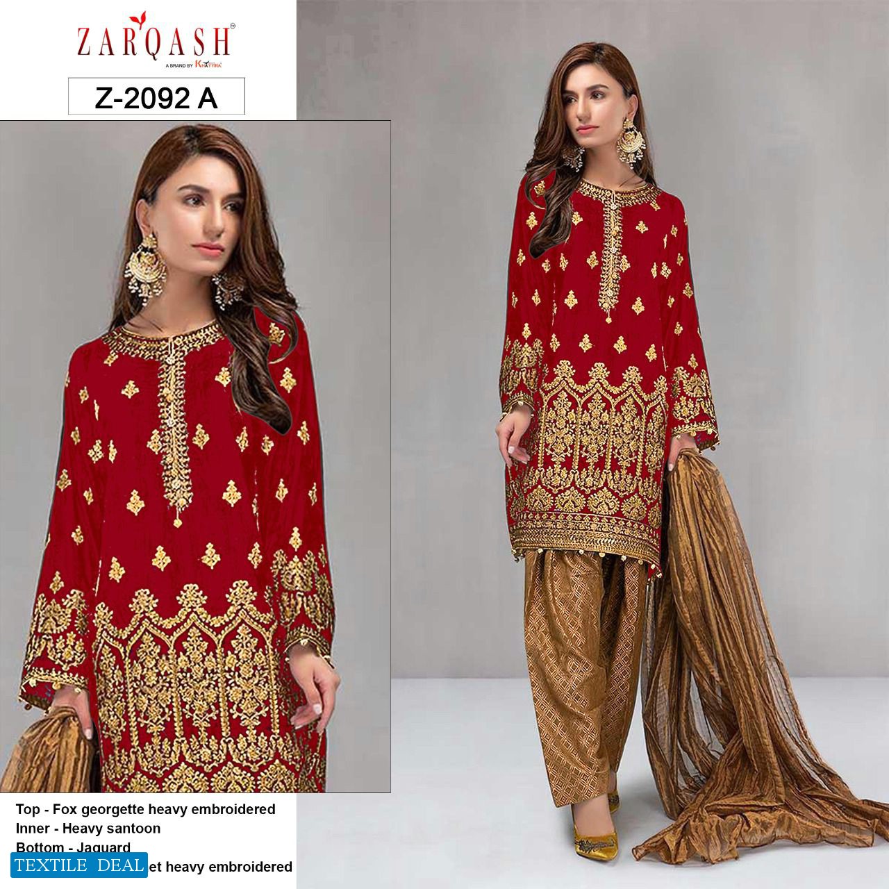 Zarqash Royal Soiree Wholesale Pakistani Concept Dress