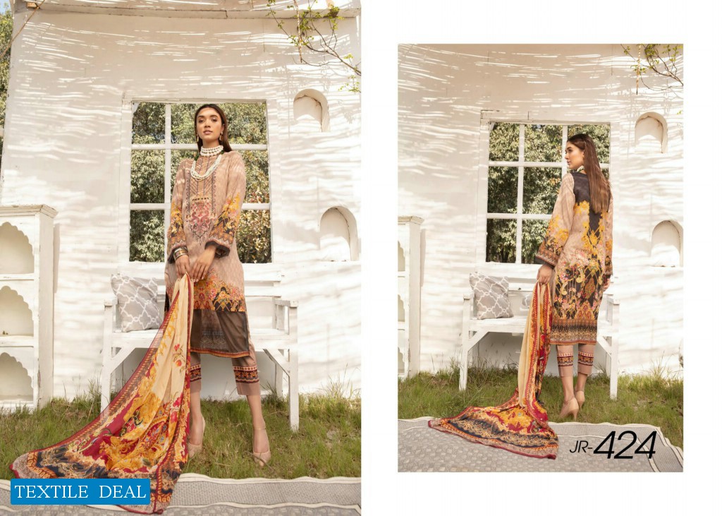 Johra Celeste Wholesale Jacquard Lawn Original Pakistani Dress