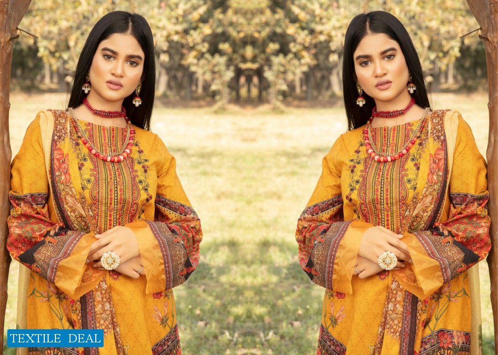 Johra Celeste Wholesale Jacquard Lawn Original Pakistani Dress