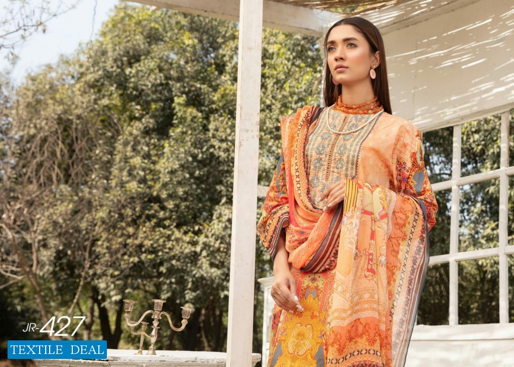 Johra Celeste Wholesale Jacquard Lawn Original Pakistani Dress