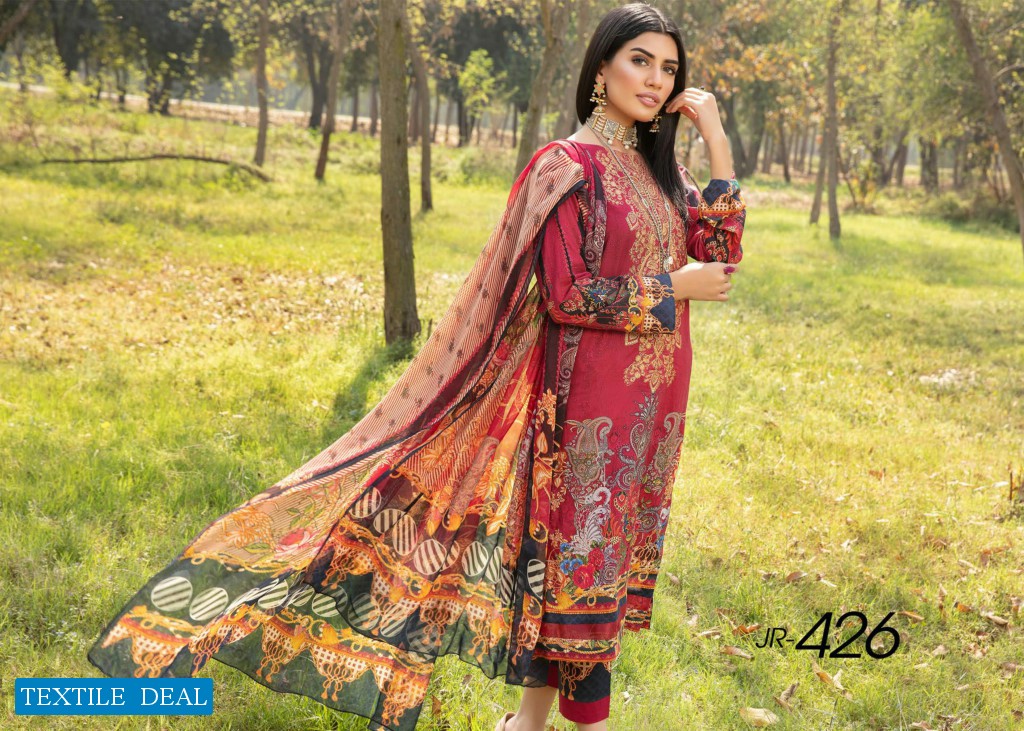 Johra Celeste Wholesale Jacquard Lawn Original Pakistani Dress