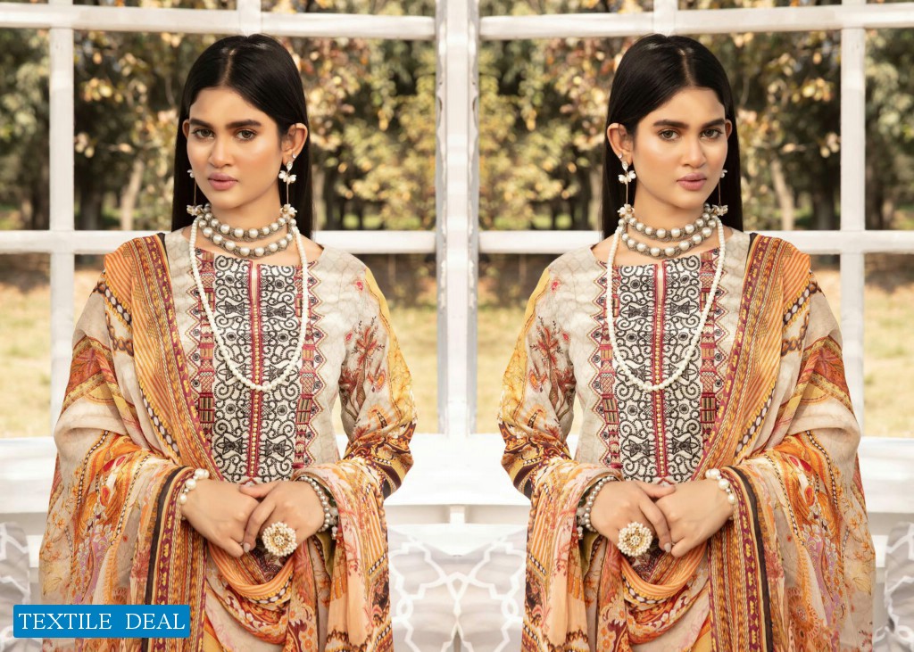 Johra Celeste Wholesale Jacquard Lawn Original Pakistani Dress