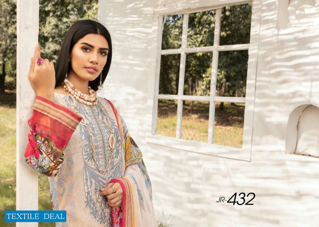 Johra Celeste Wholesale Jacquard Lawn Original Pakistani Dress