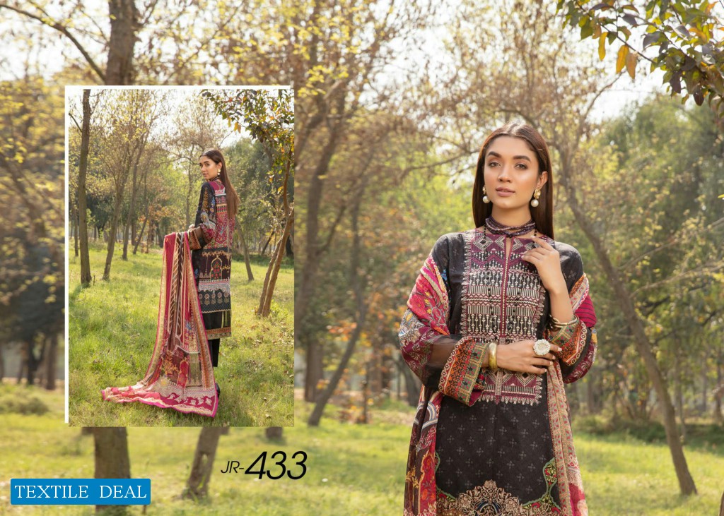 Johra Celeste Wholesale Jacquard Lawn Original Pakistani Dress