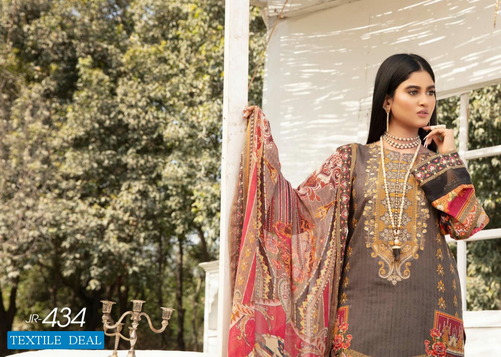 Johra Celeste Wholesale Jacquard Lawn Original Pakistani Dress