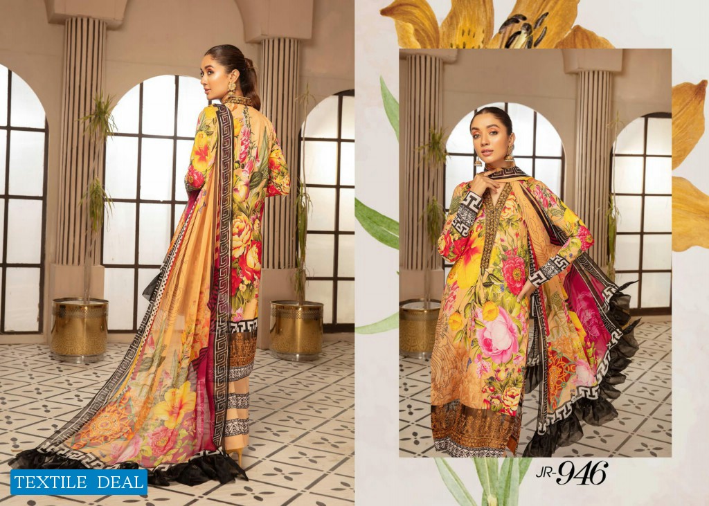 Johra Satrangi Wholesale Embroidered Digital Printed Lawn Pakistani Dress