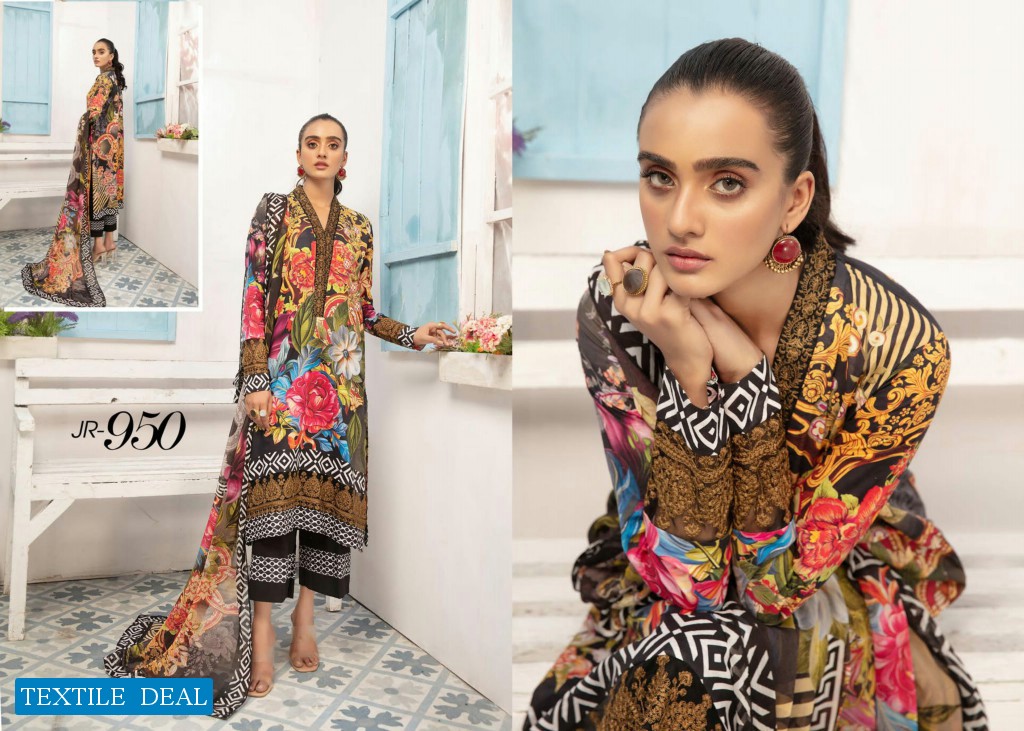 Johra Satrangi Wholesale Embroidered Digital Printed Lawn Pakistani Dress